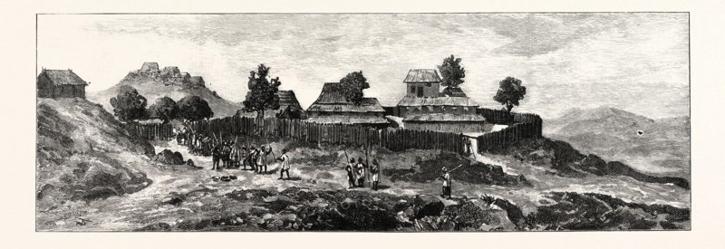 THE DISASTER TO BRITISH TROOPS IN MANIPUR, NORTHERN INDIA, THE SCENE OF THE FIGHTING: THE STOCKADE AT KOHIMA, BETWEEN WHICH PLACE AND MANIPUR THE GOORKHAS WERE SURROUNDED