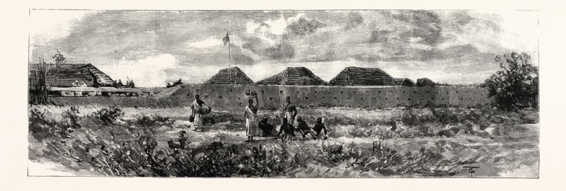ENGLISH AND PORTUGUESE IN EAST AFRICA, A JOURNEY FROM MANDALA TO UJIJI THROUGH THE TERRITORY OF THE AFRICAN LAKES COMPANY: OUTSIDE OF KARONGA STATION, FOR A LONG TIME HELD BY A HANDFUL OF WHITES AGAINST THE ARABS