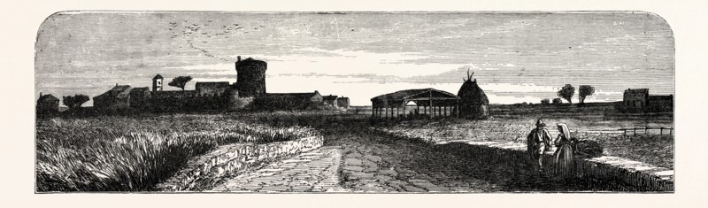 THE CAMPAGNA NEAR OSTIA. Italy