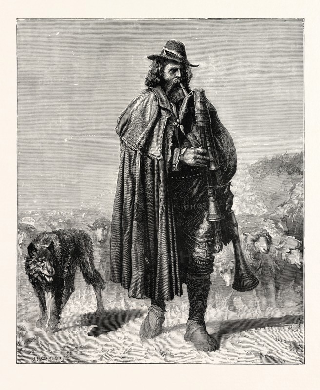 SHEPHERD OF THE CAMPAGNA. Italy