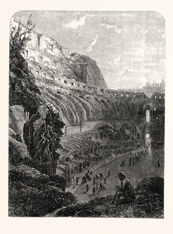 THE COLISEUM BEFORE THE RECENT EXCAVATIONS.