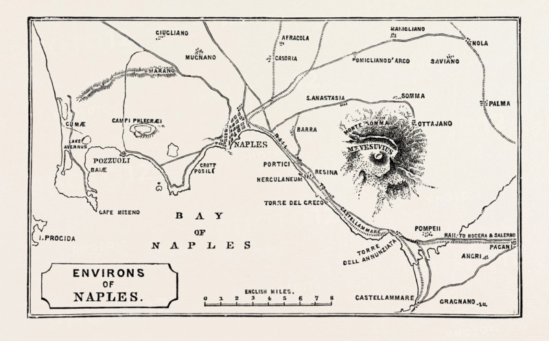 MAP OF ENVIRONS OF NAPLES