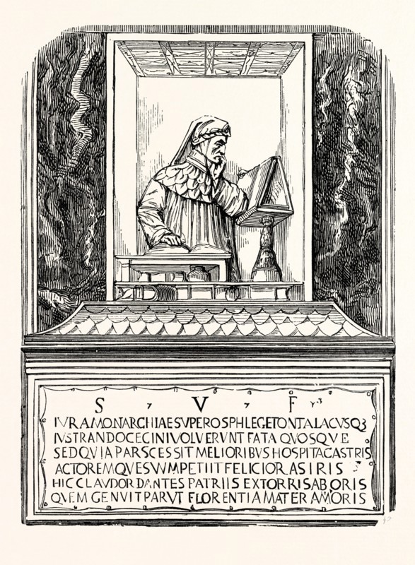 TOMB OF DANTE AT RAVENNA.