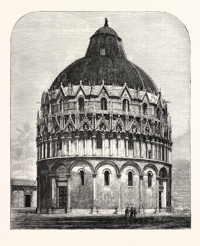 THE BAPTISTERY, PISA.