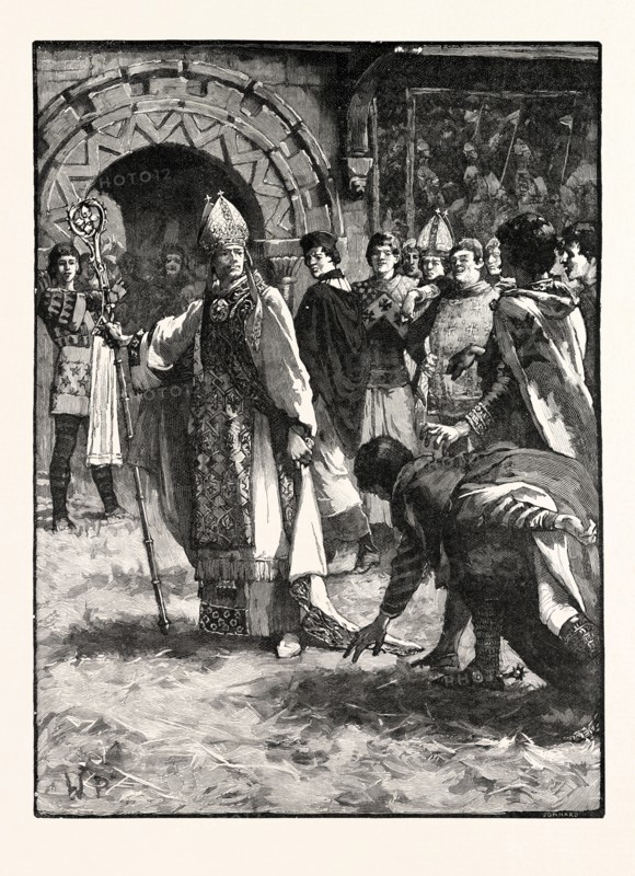BECKET BEFORE HIS ENEMIES IN THE COUNCIL HALL AT NORTHAMPTON