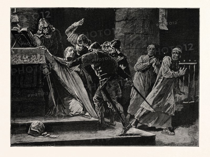 THE MURDER OF BECKET IN CANTERBURY CATHEDRAL