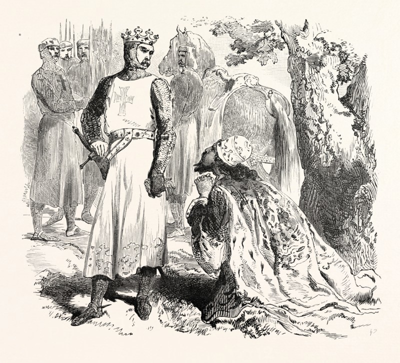 ISAAC OF CYPRUS BEGGING FOR THE RELEASE OF HIS DAUGHTER