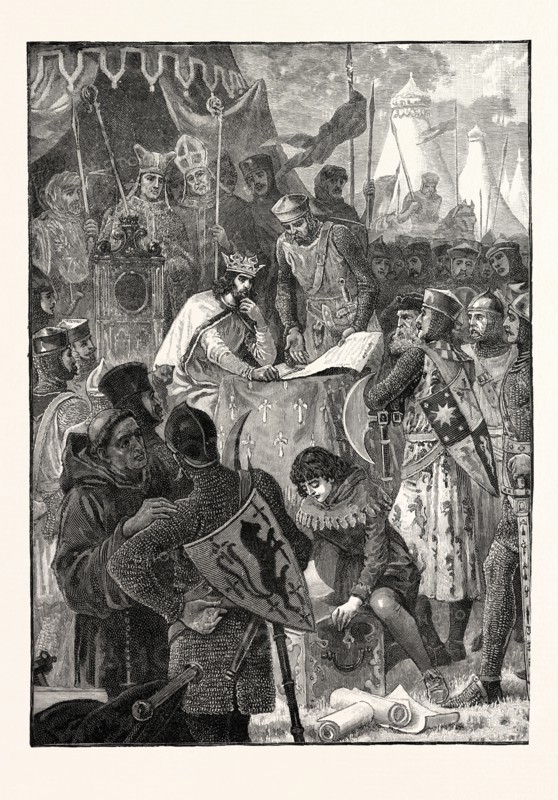 KING JOHN SIGNING THE GREAT CHARTER