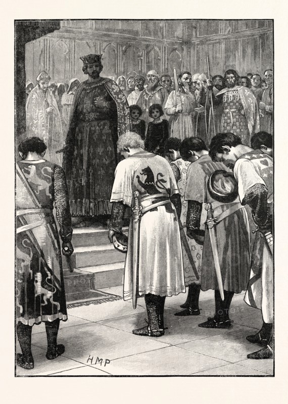 THE BARONS SUBMITTING THEIR DEMANDS TO HENRY
