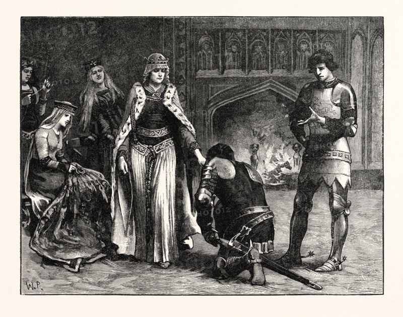 PRINCE EDWARD INTRODUCING ADAM GOURDON TO THE QUEEN