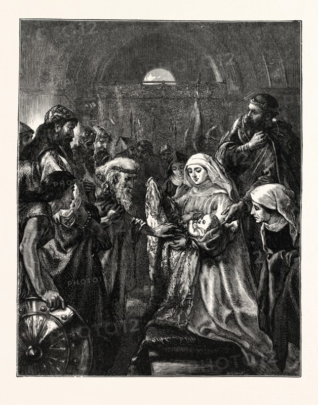 EDWARD PRESENTING HIS INFANT SON TO THE WELSH