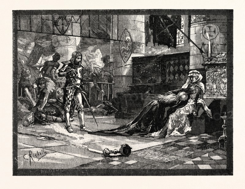 CAPTURE OF BRUCE'S WIFE AND DAUGHTER AT TAIN