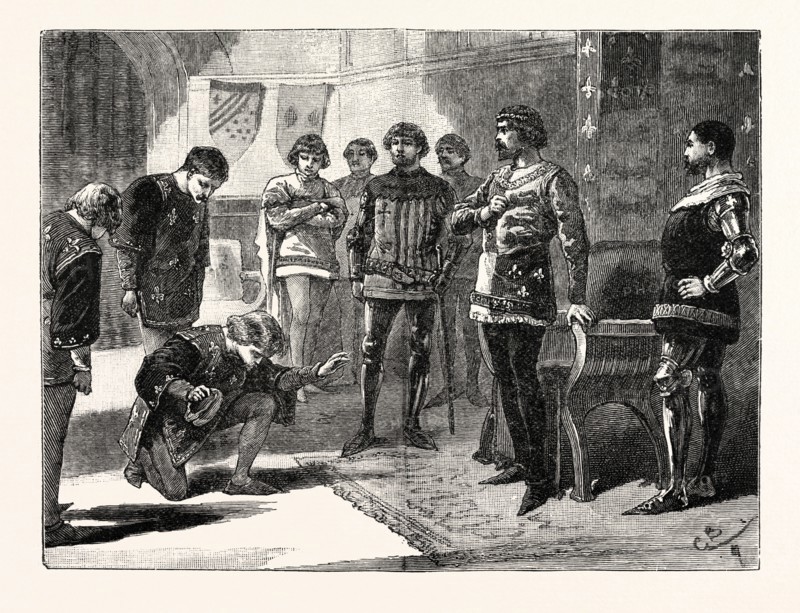 THE BLACK PRINCE AND THE FRENCH KING'S HERALDS