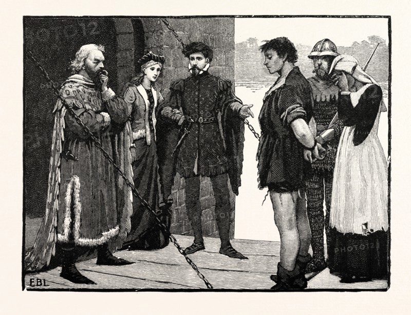 COSTUMES OF THE FOURTEENTH CENTURY: Baron, Lady, Gentleman, Peasant, Soldier, Peasant Woman