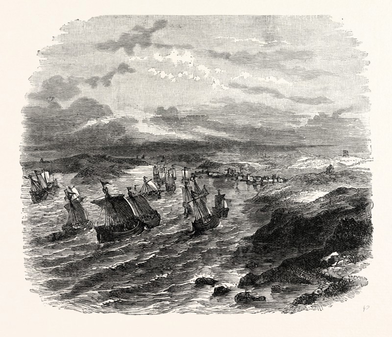 THE FRENCH FLEET ARRIVING AT MILFORD HAVEN