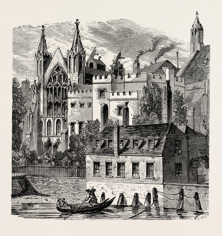 RIVER FRONT OF THE OLD HOUSE OF PEERS.