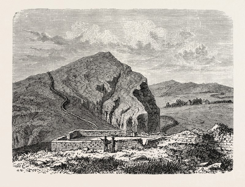 THE ROMANS IN BRITAIN : REMAINS OF THE WALL OF SEVERUS.