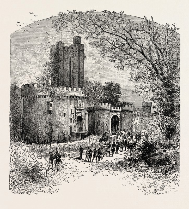 FEUDAL CASTLE IN THE ELEVENTH CENTURY.