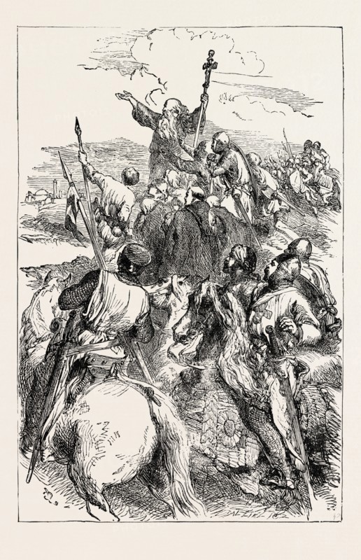 THE CRUSADERS' FIRST SIGHT OF JERUSALEM.