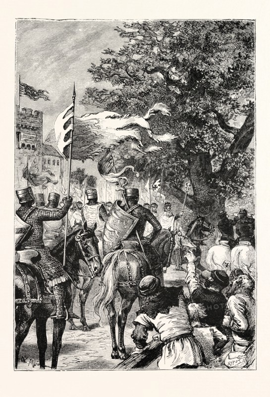 PROCESSION OF KNIGHTS TEMPLARS.