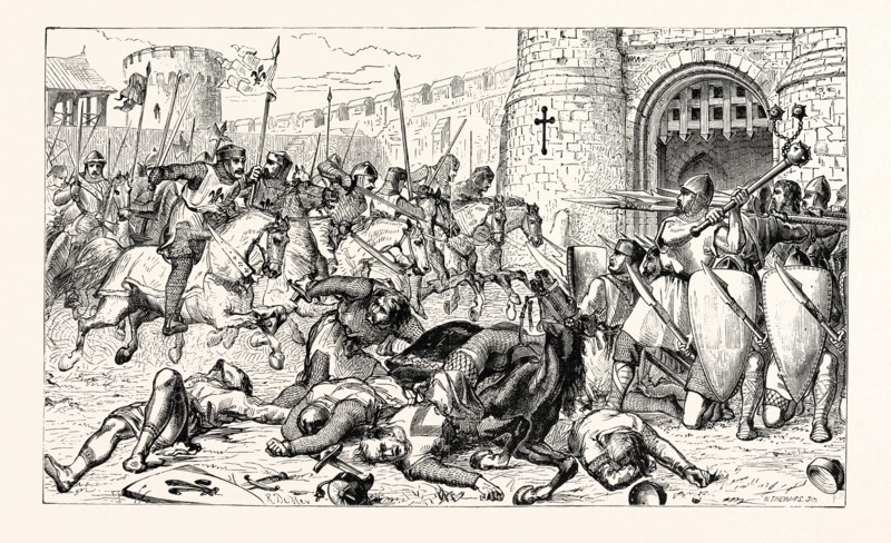 ATTACK AND DEFENCE OF A CASTLE, 12TH CENTURY