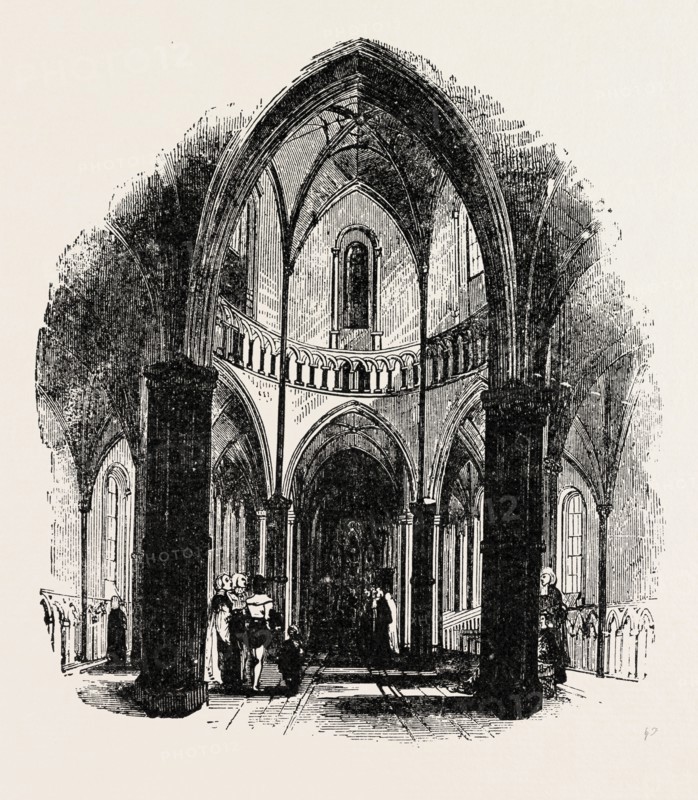 NAVE OF THE TEMPLE CHURCH, LONDON.