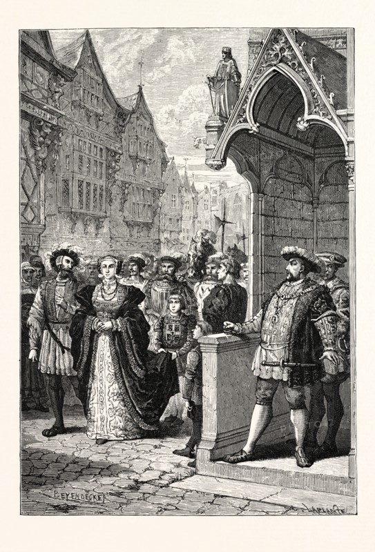 HENRY VIII. SEES ANNE OF CLEVES FOR THE FIRST TIME.