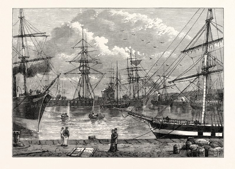 THE EDINBURGH DOCK, LEITH.