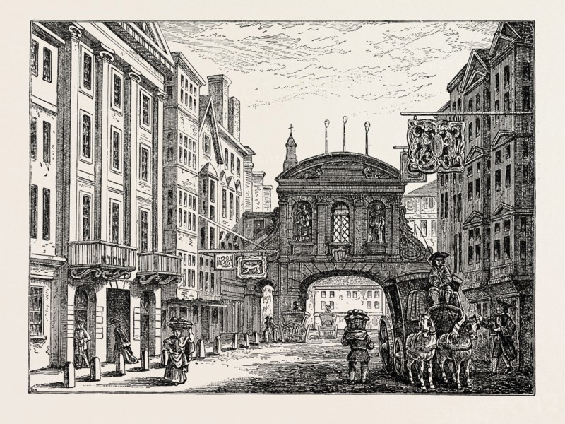 OLD TEMPLE BAR AND THE DEVIL TAVERN, LONDON