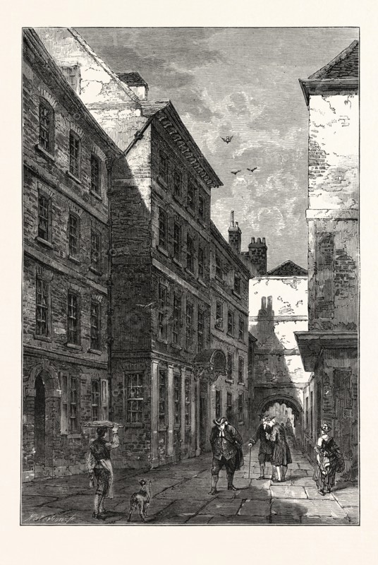 DR. JOHNSON'S HOUSE IN THE TEMPLE, 1780, LONDON