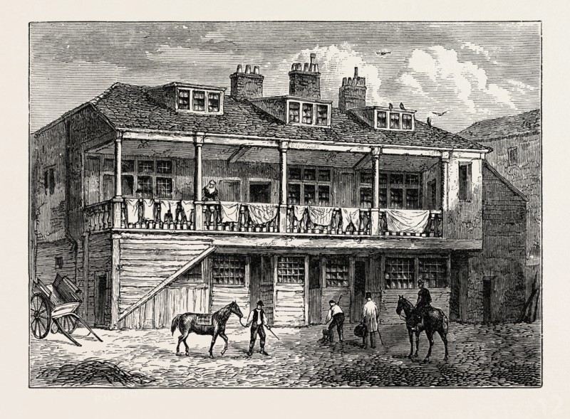 YARD OF THE BLACK LION, WHITEFRIARS, LONDON