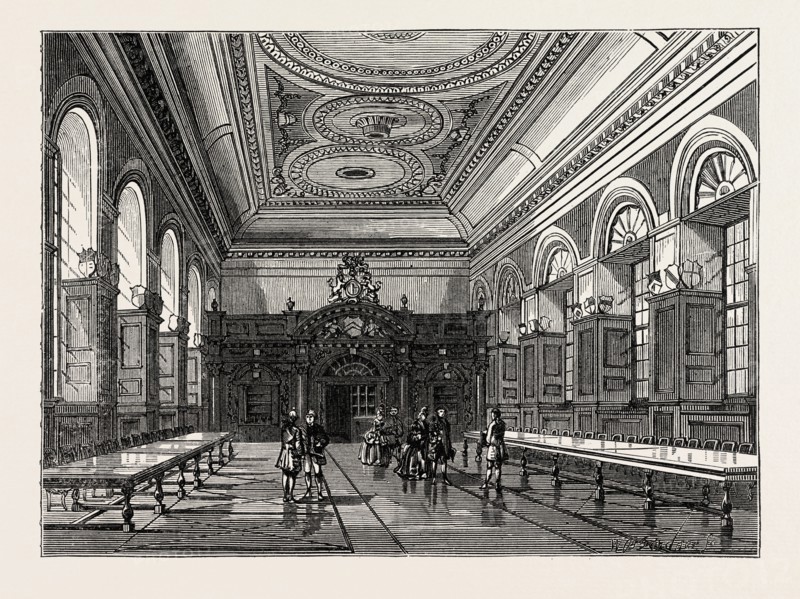 INTERIOR OF STATIONERS' HALL, 1876, LONDON