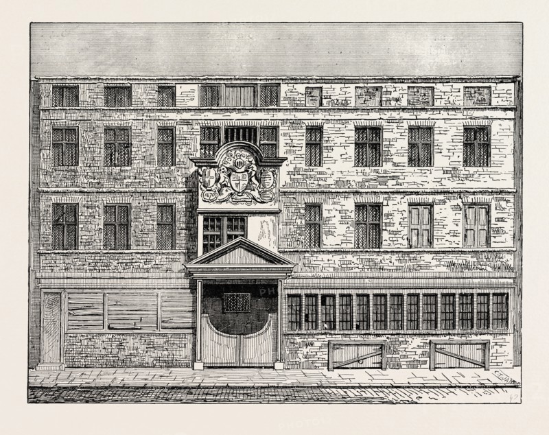 WOOD STREET COMPTER. From a View published in 1793, LONDON