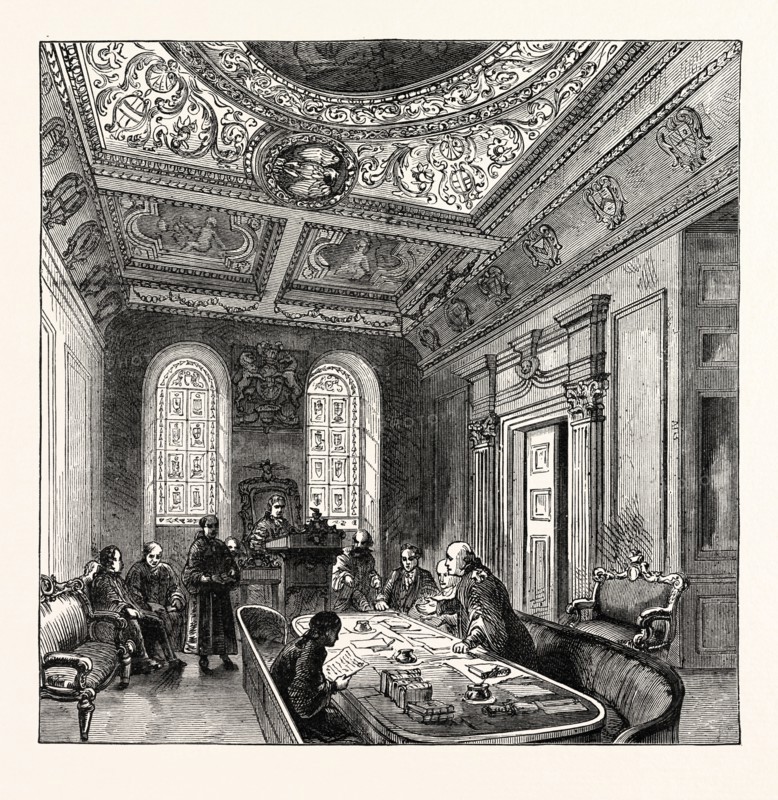 THE OLD COURT OF ALDERMEN, GUILDHALL, LONDON
