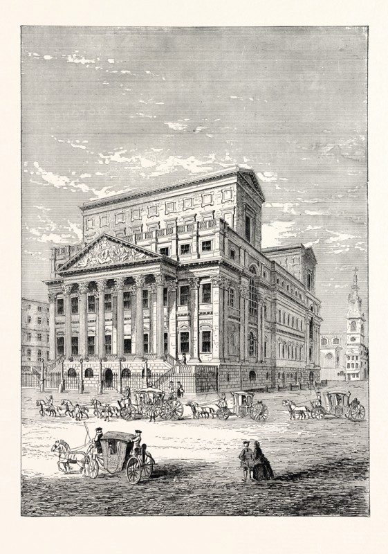 THE MANSION HOUSE IN 1750, LONDON