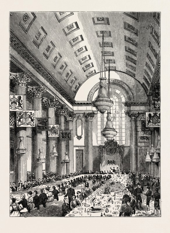INTERIOR OF THE EGYPTIAN HALL, LONDON