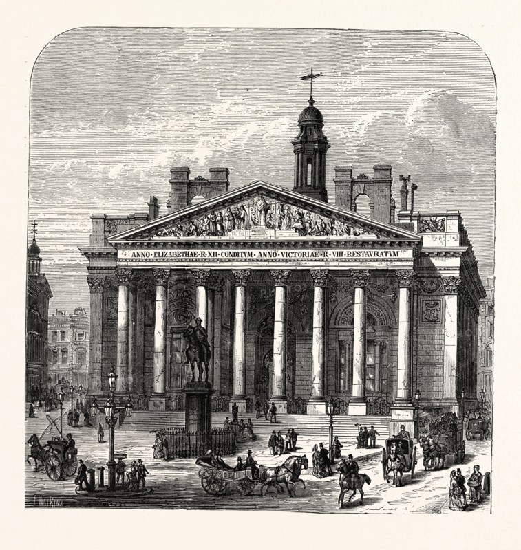 THE PRESENT ROYAL EXCHANGE, LONDON