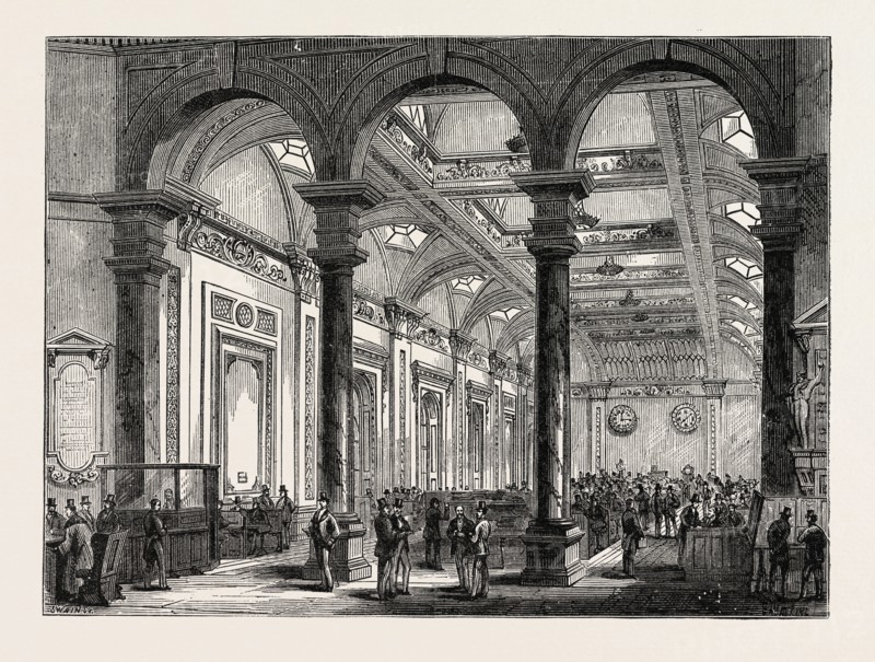 INTERIOR OF LLOYD'S, LONDON