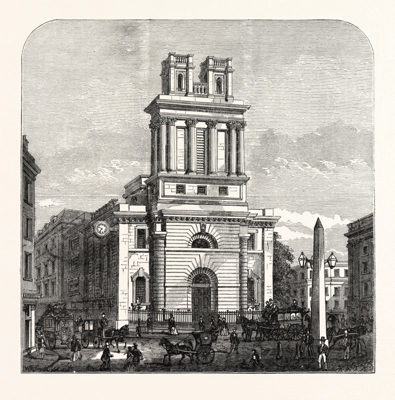 ST. MARY WOOLNOTH, 1870, LONDON