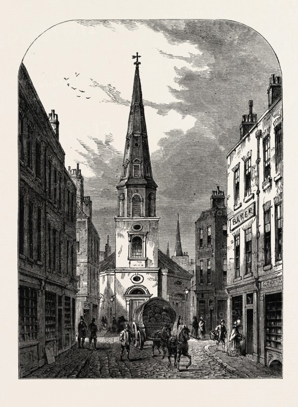 ST. ANTHOLIN'S CHURCH, WATLING STREET, 1868, LONDON
