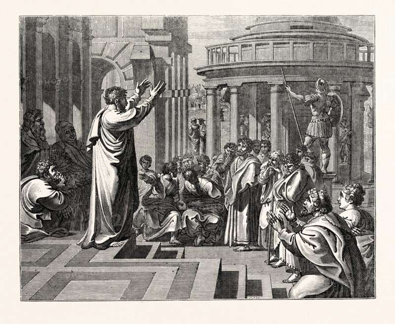 PAUL PREACHING AT ATHENS