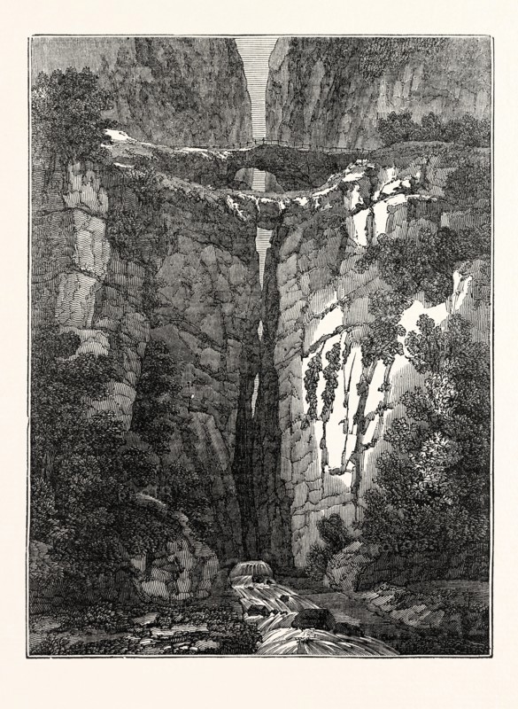 View of the Natural Bridges of Icononzo