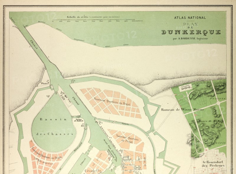 MAP OF DUNKERQUE