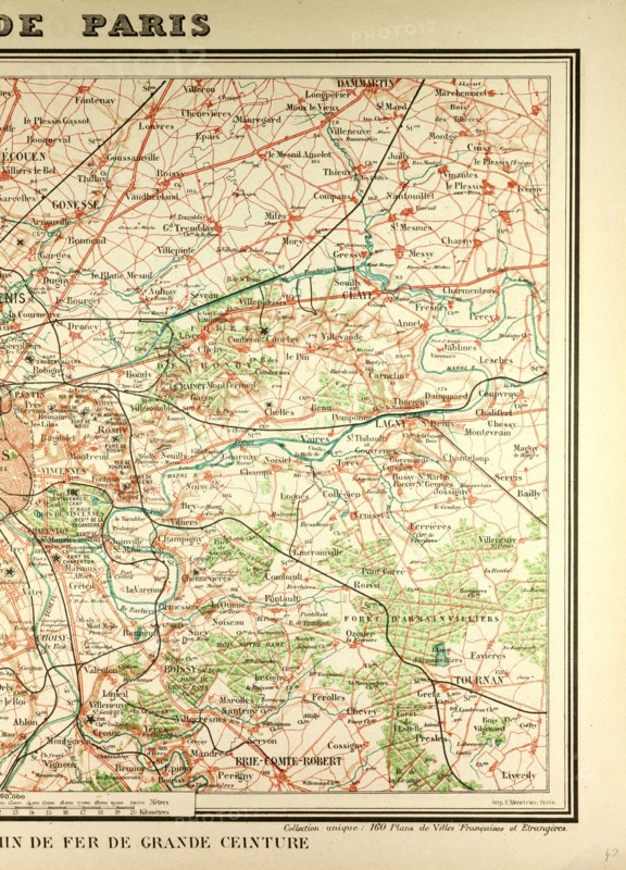 MAP OF PARIS AND ITS VICINITY
