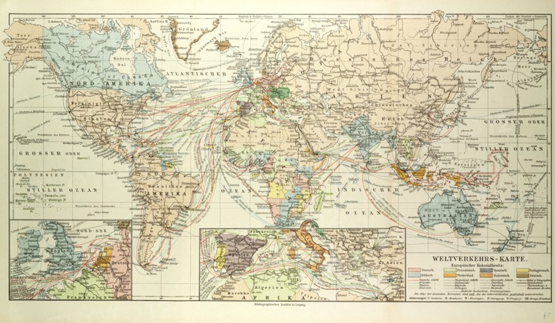 OLD MAP OF THE WORLD