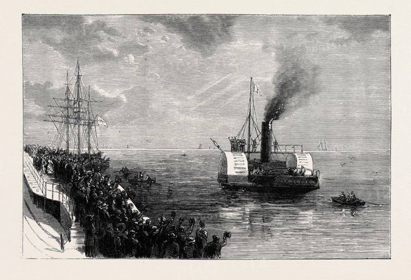 THE RECENT ATTEMPT TO SWIM ACROSS THE CHANNEL, THE START