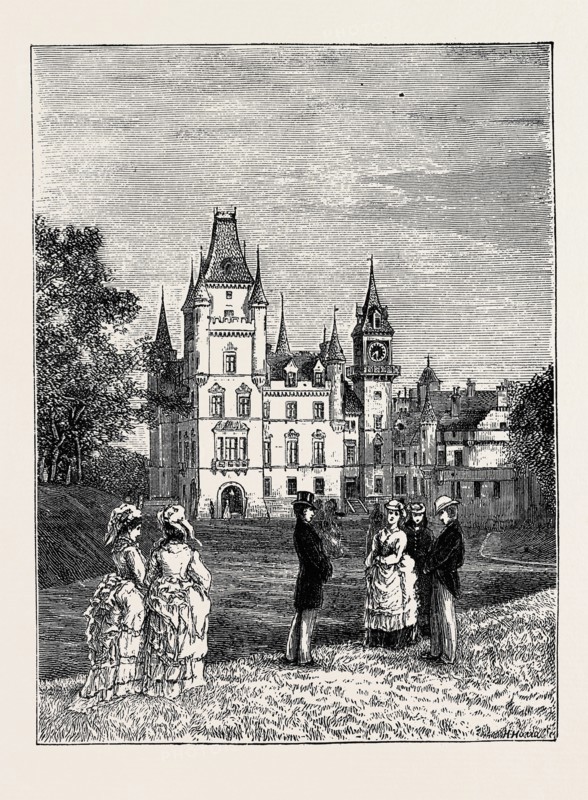 THE QUEEN'S VISIT TO DUNROBIN: DUNROBIN CASTLE
