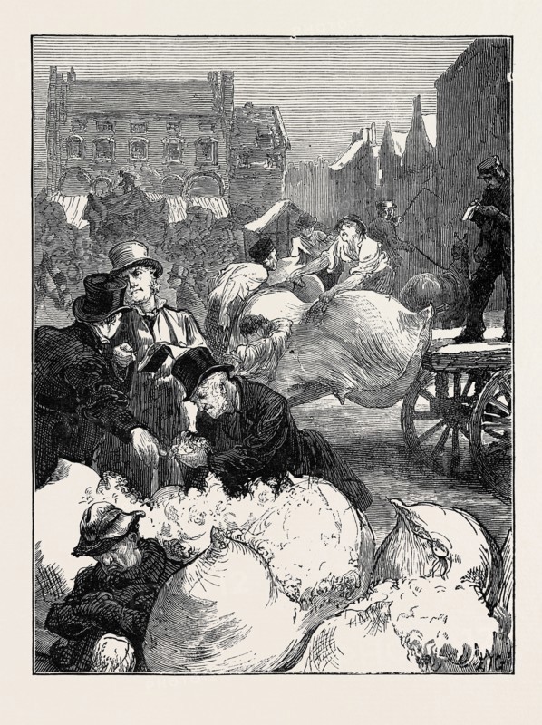 SKETCHES AT A NORTHAMPTON WOOL FAIR: BUYING AND SELLING
