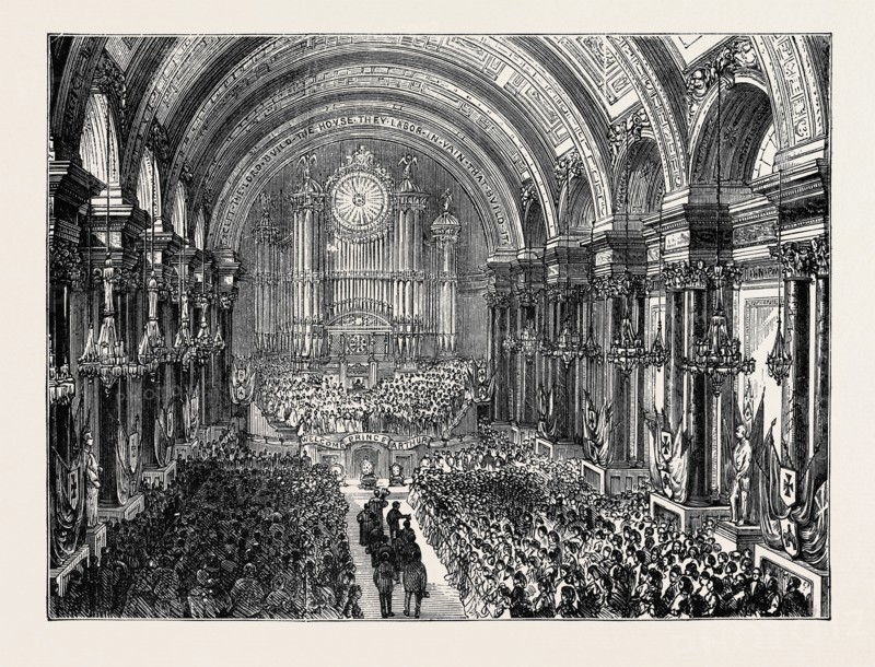PRINCE ARTHUR AT LEEDS: RECEPTION OF THE PRINCE AT VICTORIA HALL