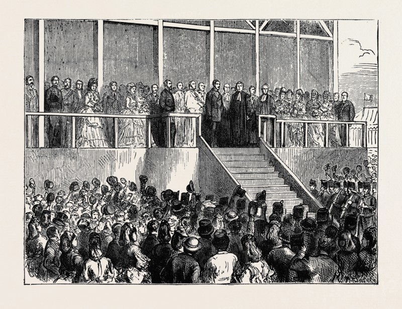 PRINCE ARTHUR AT LEEDS: THE PRINCE DECLARING ROUNDHAY PARK OPEN